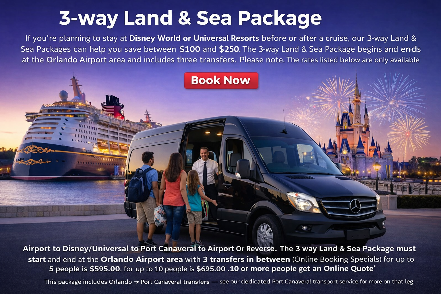 3-way Land & Sea Package
