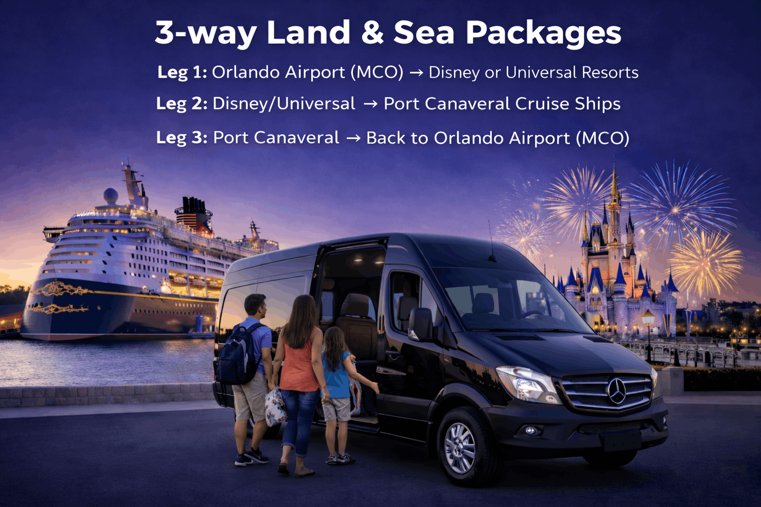 3-way land & sea packages
